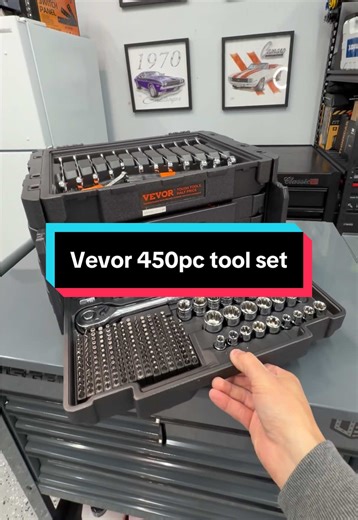 Vevor 450pc. Mechanics tool set. #tools #toolset #vevortools #handtools #tooltok