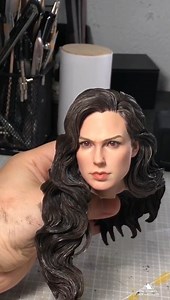 We know for the Wonder Woman statue, the most important aspect is Gal Gadot’s likeness. Today we are glad to share an exclusive first look at the head sculpt as we want to here your thoughts! There will be two versions of head sculpts. One is with Gal Gadot's likeness wearing a helmet, the other is Gal Gadot's likeness only. Which version do you prefer? | Queen Studios Collectibles