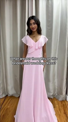 Perfect pink bridesmaid dress!