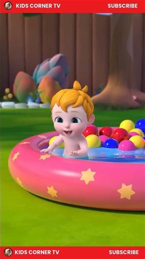 Kid Playing & Swimming in Pool 🏊‍♂️💦 | Fun Water Day for Kids #kidscornertv