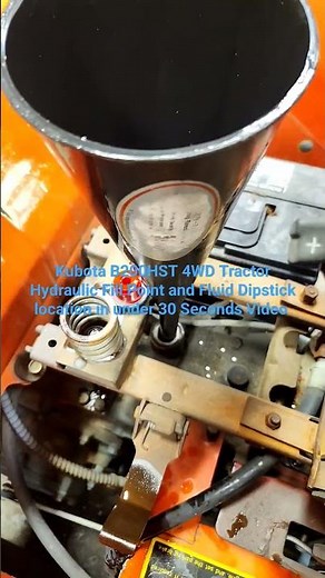 This Video shows the Hydraulic Fill port and dipstick location in under 30 seconds. #Kubota