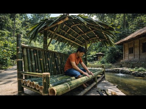 From Bamboo Poles to Pondside Bench With a Roof | by ‪@chuctonbinh‬