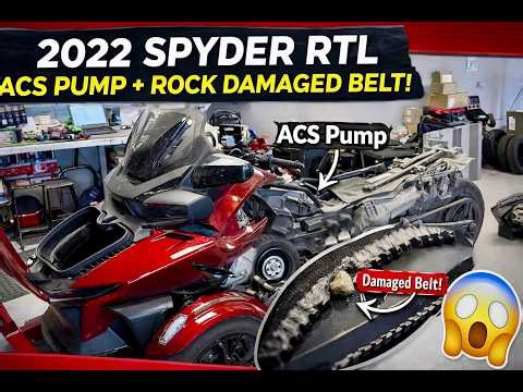 2022 Spyder RTL ACS Pump!! • A Rock Damaged Drive Belt! | TSV_3776