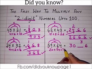 Japanese Multiplication & Fast Way Multiplication - These Multiplication Tricks Are Mind Blowing !! Credit : Did you know? | Everyday Hacks