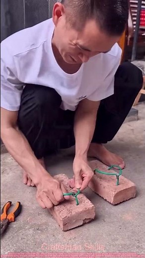 DIY Brick Slippers: Turn Red Bricks Into Cool Footwear