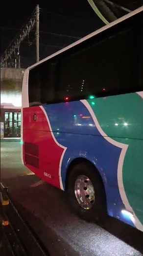 名鉄バスセンター行き夜行高速バス「どんたく号」（名鉄バス）、博多バスターミナル進入。#名鉄バス #夜行高速バス #どんたく号 #博多バスターミナル