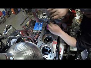 ISX Engine re build PT29 Counterbore 02 and block polish by Rawze