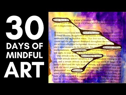 How to: Blackout Poetry Tutorial and Art Journal Ideas | 30 Day Art Challenge