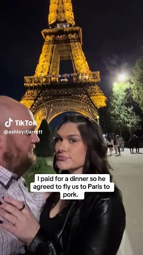 One thing about me is, if I’m paying, we’re porking! #husbandwife #paris #travel #traveltiktok #funny