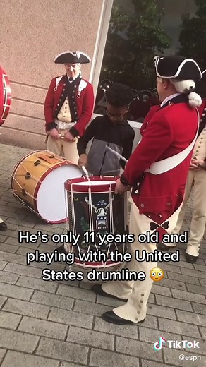 Young Drumline Prodigy Performing with United States Drumline