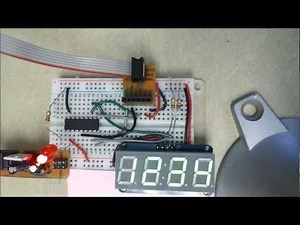Adafruit 7-Segment LED Display Controlled by an ATtiny84