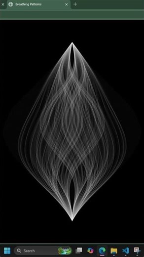 create a Breathing patterns using code #viral #coding #shorts