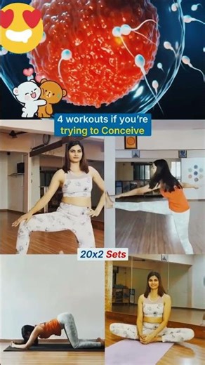 4 Fertility‑Boosting Workouts to Help You Conceive – 20×2 Sets Yoga & Exercise Routine
