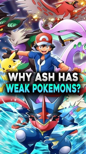 Why Ash's Pokemons Always Look So Weak? #pokemon #pikachu