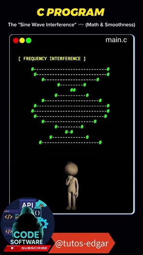 PROGRAMACION EN C++ || The Sine Interference || La Interferencia de Onda || programacion c