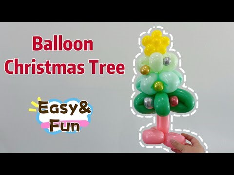 How to Make a Balloon Christmas Tree | Easy DIY Balloon Tutorial 氣球聖誕樹教學🎄｜超簡單DIY，新手也能學會