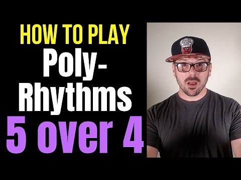 5 Over 4 Polyrhythm drum lesson DRUM POLYRHYTMS FOR NERDS - How to play 5:4 polyrhythm [and 4:5]