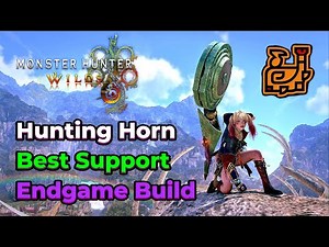 Hunting Horn | Best Support Endgame Build | Monster Hunter Wilds | ARCH TEMPERED REY DAU RESISTANT