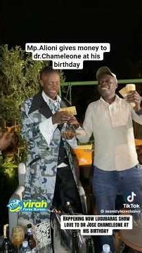 lugbara mp. Alion gives money to dr.jose chameleone at his birthday #trending #uganda #shorts