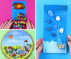 186K views · 7.4K reactions | 3 creative ideas using pebbles  | Creativo UK | Facebook