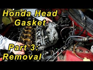 Honda Head Gasket 3: Head Removal