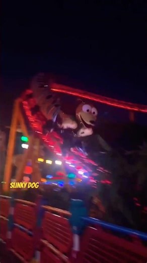 Slinky Dog Dash Looks Completely Different at Night ✨ #disney #toystory #shorts