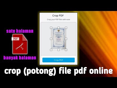 How to CROP PDF files without an application
