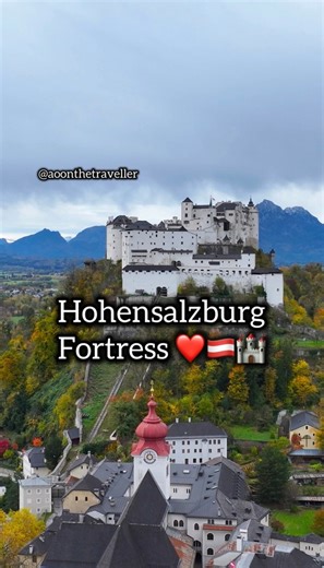 🏰 Hohensalzburg Fortress — The Crown of Salzburg! Perched high above the charming old town, Hohensalzburg Fortress stands as one of the largest and best-preserved medieval castles in Europe. From its towers, you can witness breathtaking panoramic views of Salzburg’s baroque skyline, the Salzach River, and the surrounding Alps, a sight that feels straight out of a fairytale Walking through its ancient courtyards, museums, and stone walls feels like stepping back in time. Whether you hike up or t