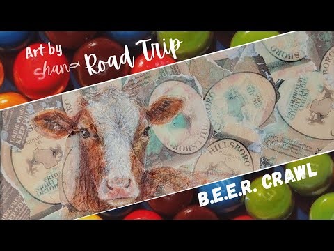 🍺 🎨⏳Beer Inspired Painting! Moo! #beercraft