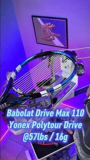 Babolat Drive Max 110 | Yonex Polytour Drive | @57lbs / 16g