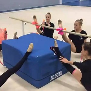24K views · 377 reactions | New stretching game! Don't drop your clubs! :D <3 | Rhythmic Gymnastics | Facebook