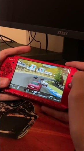 Drifting in PSP racing games will never not be fun! #psp #playstation #gaming