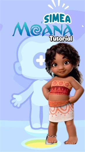 New Tutorial Simea Moana #drpandatowntales #towntales #moana #shortvideo