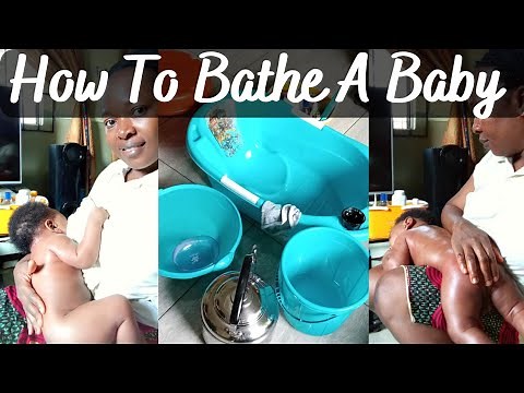 The African Nigerian Way I Bathe My 4 Months Baby || How To Bathe A Newborn Baby At Home