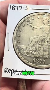 Damaged 1877 Trade Dollar: Drilled, Repaired, But Still 90% Silver! #shorts