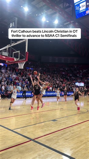 What an ending to a thrilling game! Comment your thoughts on the final shot, foul or no foul? #nsaabasketball #nsaa #nebraska #fortcalhoun #lincolnnebraska