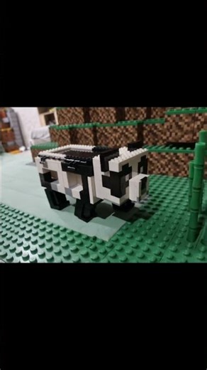 Minecraft Panda Comes to Life! Finds Bamboo & Eats It Like a Boss 🐼🍃 (Stop Motion Magic!)