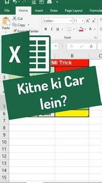 Reverse EMI Calculation in Excel | PMT + Goal Seek Explained