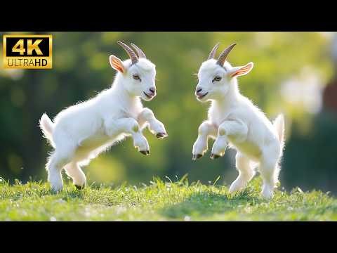Cute Baby Animals in 4K UHD 🐾 | 🌿 Gentle Nature Moments & Relaxing Wildlife Ambience 🌿