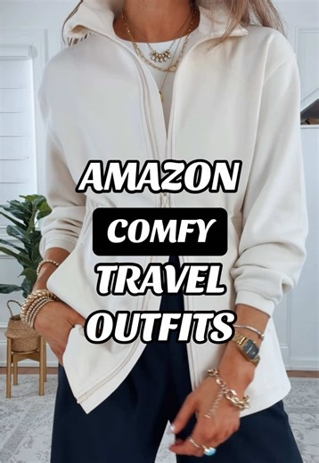 ✈️ You have to try these comfy travel outfits Shop on my #amazonstorefront #traveloutfit