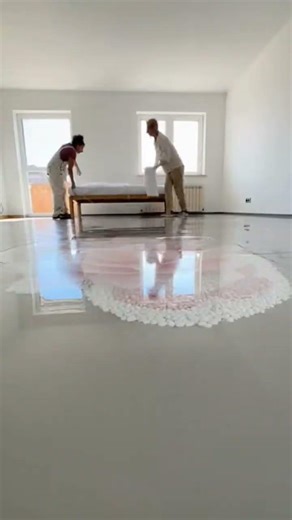 Luxury Lotus Flower Epoxy Floor 🌺 3D Bedroom Transformation #shorts #viral #dreamfloors