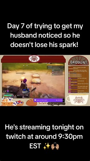 DAY 7! 🗣 keeping up with this while also working a customer service job is hard, bear with me if I miss a day 😭 Thank you to all the new friends who have followed him and interacted! I've seen him look forward to seeing your names pop up when he streams now 💜 Any like, repost, comment, or a follow to his platforms to help this little project would mean the world 🙂‍↕️ [] platforms: Twitch: Grodun1 Youtube: Grodun1 [] #smallcreators #fypシ #twitch #twitchstreamer #contentcreator