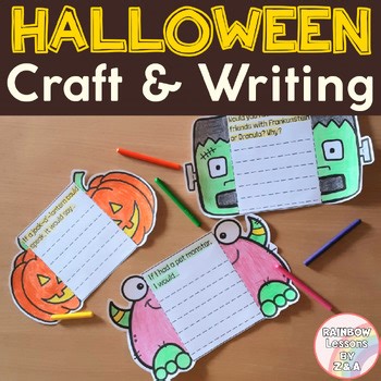 Halloween Writing Crafts | Halloween Writing Prompts | Halloween Activities