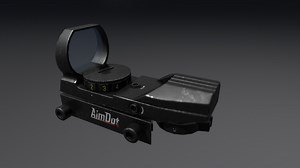 FPS Red Dot Sight (Game Model) - Download Free 3D model by Michael Makivic (@makivic)