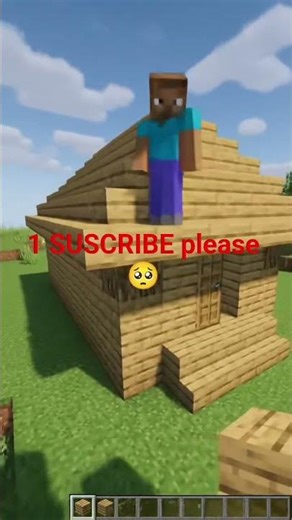 how to make stater house in #minecraft