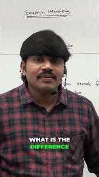 Java Exception vs Error: Understand the Difference! #shorts