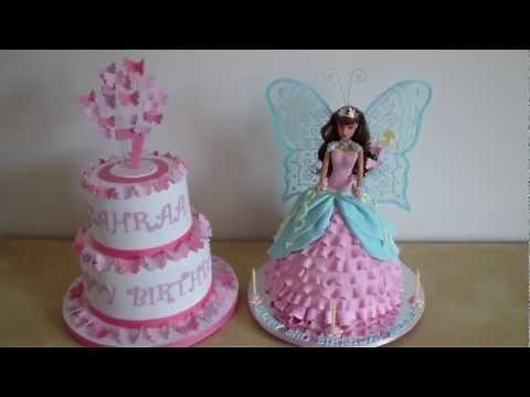 Butterfly Cake & Fairy Princess Cake - how to make my doll cakes on my channel