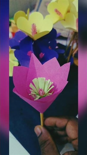 WOW! DIY Crepe Paper Lilies Realistic Paper Flower Tutorial #DIY#shorts#shortvideo