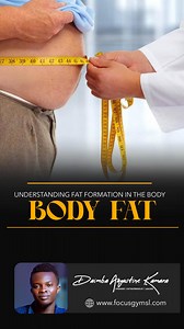 The science of fat loss: body fat formation! Today we discuss how fat develops in different parts of the body. #FOCUSGym | Daimba Augustine Kamara