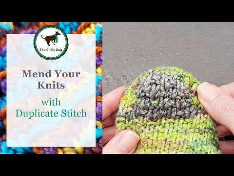Mending Your Knits with Duplicate Stitch